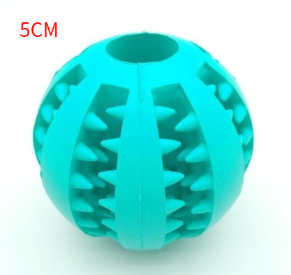 Pet Slow Feeder Dog Toy Cute Funny Rubber Dog Ball Toy