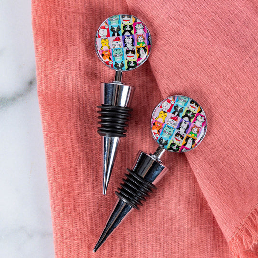 Pet Portrait Wine Stopper - Set of 2