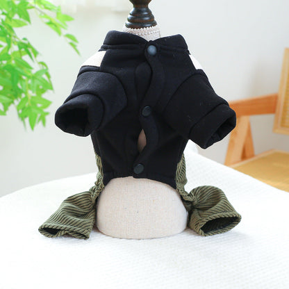 Pet Ring Dog Cat Clothes New Corduroy