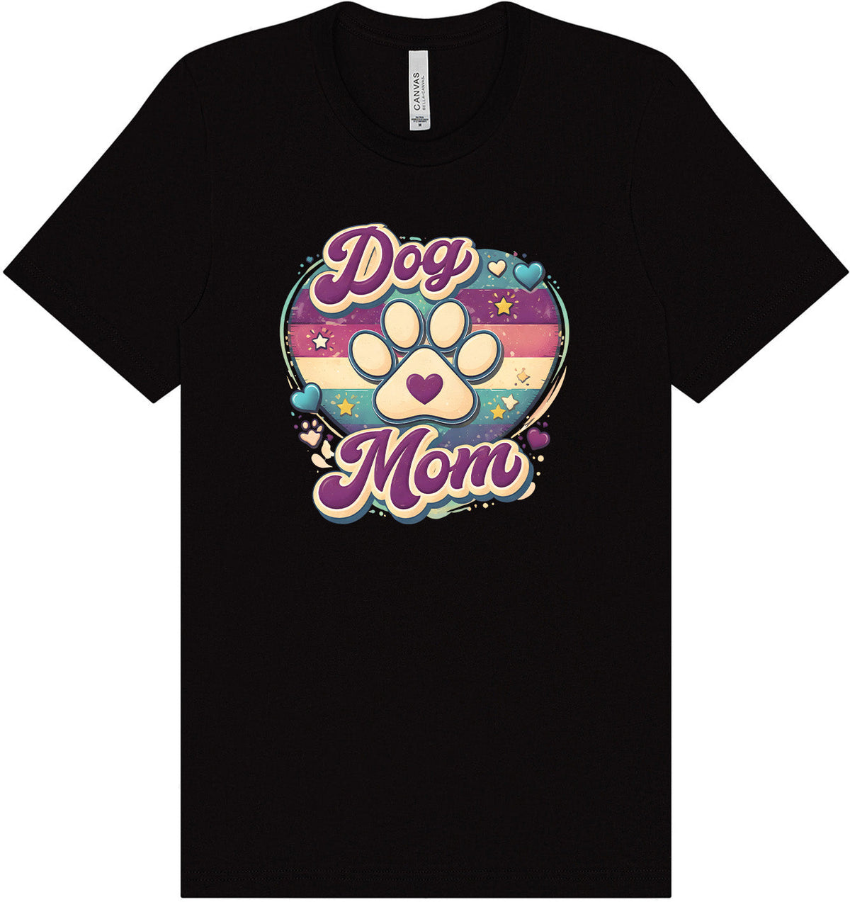 Retro Dog Mom Adult Bella Canvas Shirt