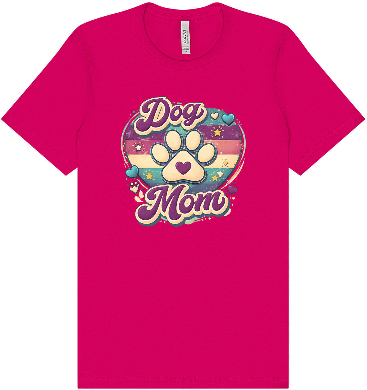 Retro Dog Mom Adult Bella Canvas Shirt