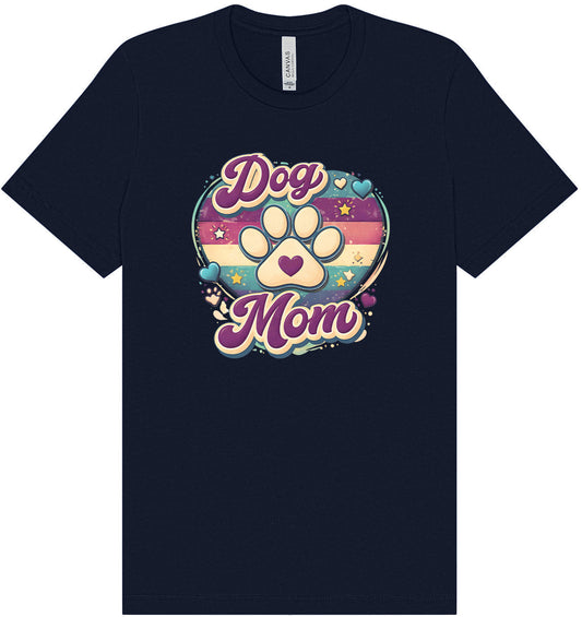 Retro Dog Mom Adult Bella Canvas Shirt
