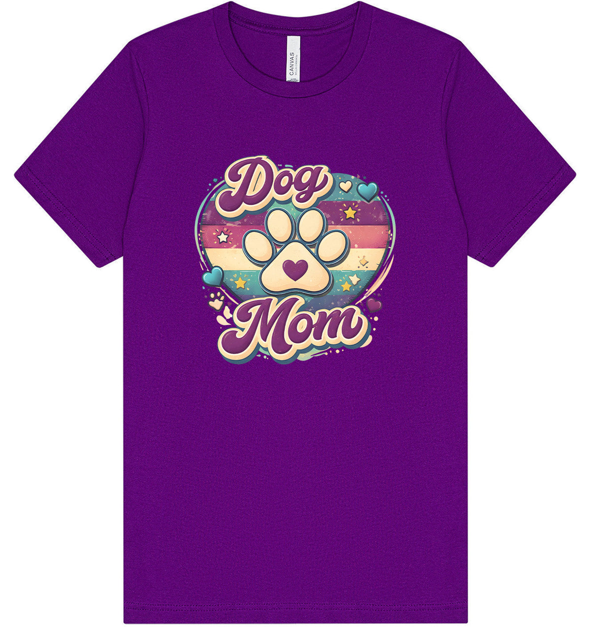Retro Dog Mom Adult Bella Canvas Shirt
