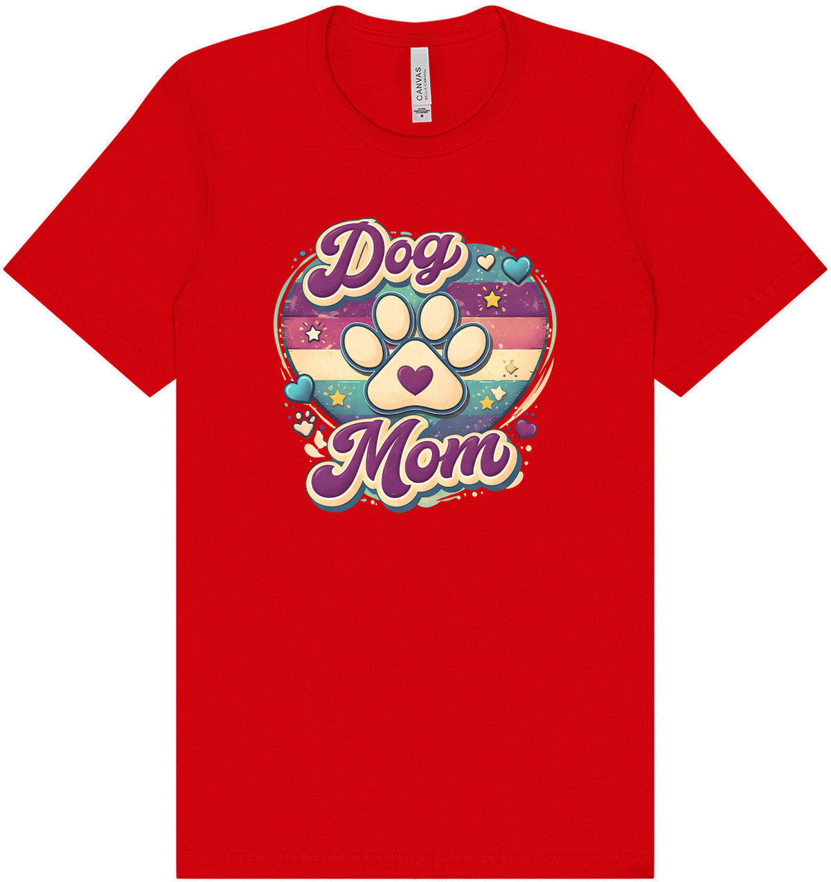 Retro Dog Mom Adult Bella Canvas Shirt
