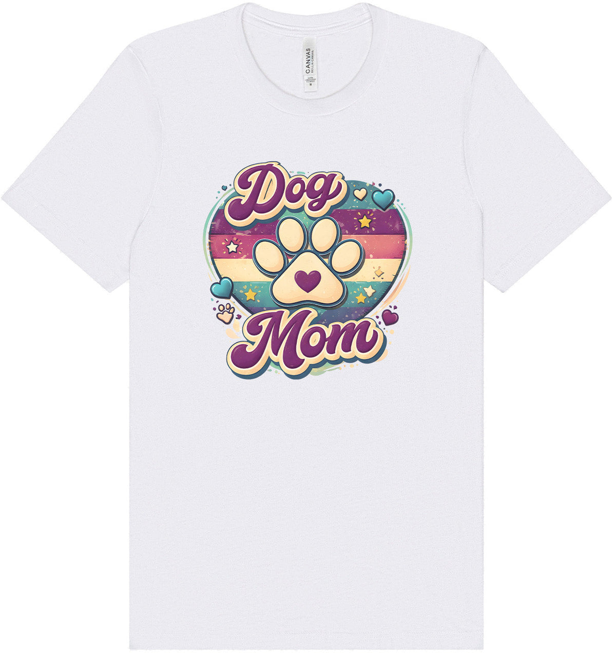 Retro Dog Mom Adult Bella Canvas Shirt