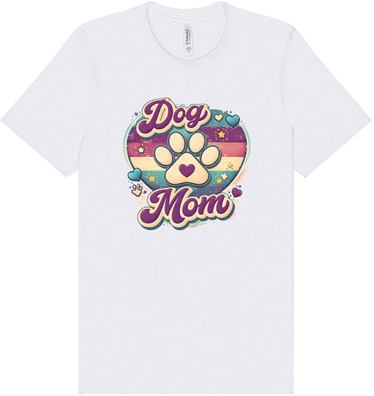 Retro Dog Mom Adult Bella Canvas Shirt