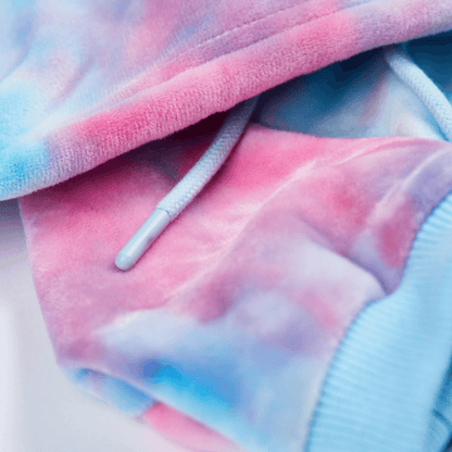 Velvet Dog Hoodie - Snow Cone