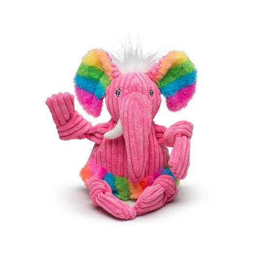 Rainbow Elephant Knottie® Plush Dog Toy