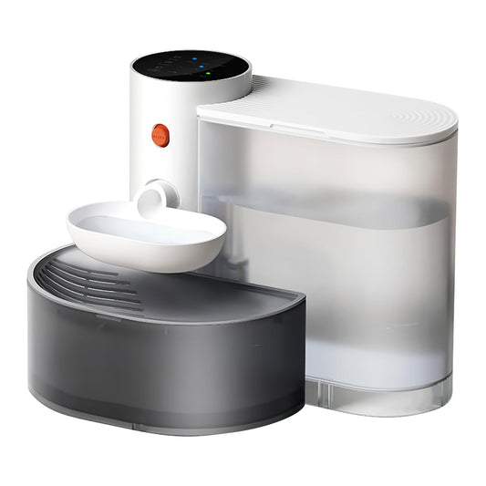 Smart Pet Water Fountain Automatic Cat Water Dispenser 3L/101OZ Cordless Rechargeable Dog Water Fountain Self-Refill with 3 Adjustable Volume 3 Time I