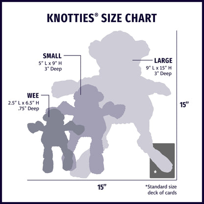 Rainbow Elephant Knottie® Plush Dog Toy