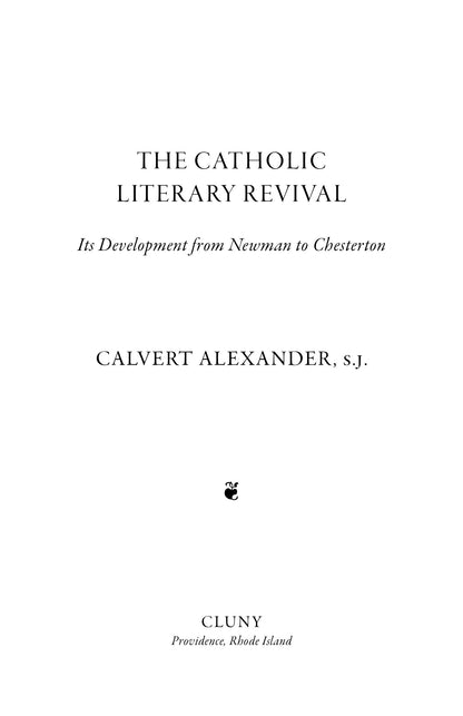 The Catholic Literary Revival