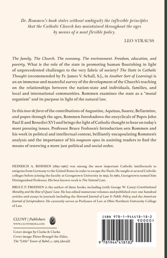 The State in Catholic Thought
