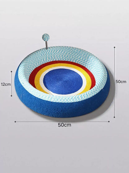 Wear-Resistant Sisal Cat Scratcher Bed