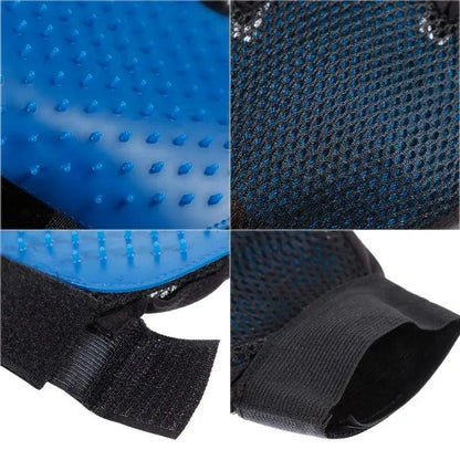 New Efficient Pet Grooming Cleaning Gentle Brush Gloves Pet Hair Remover Gloves