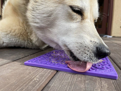 Bones eMat - Enrichment Lick Mat for Dogs and Cats | eMat Enrichment Toy for Anxiety Relief | SodaPup