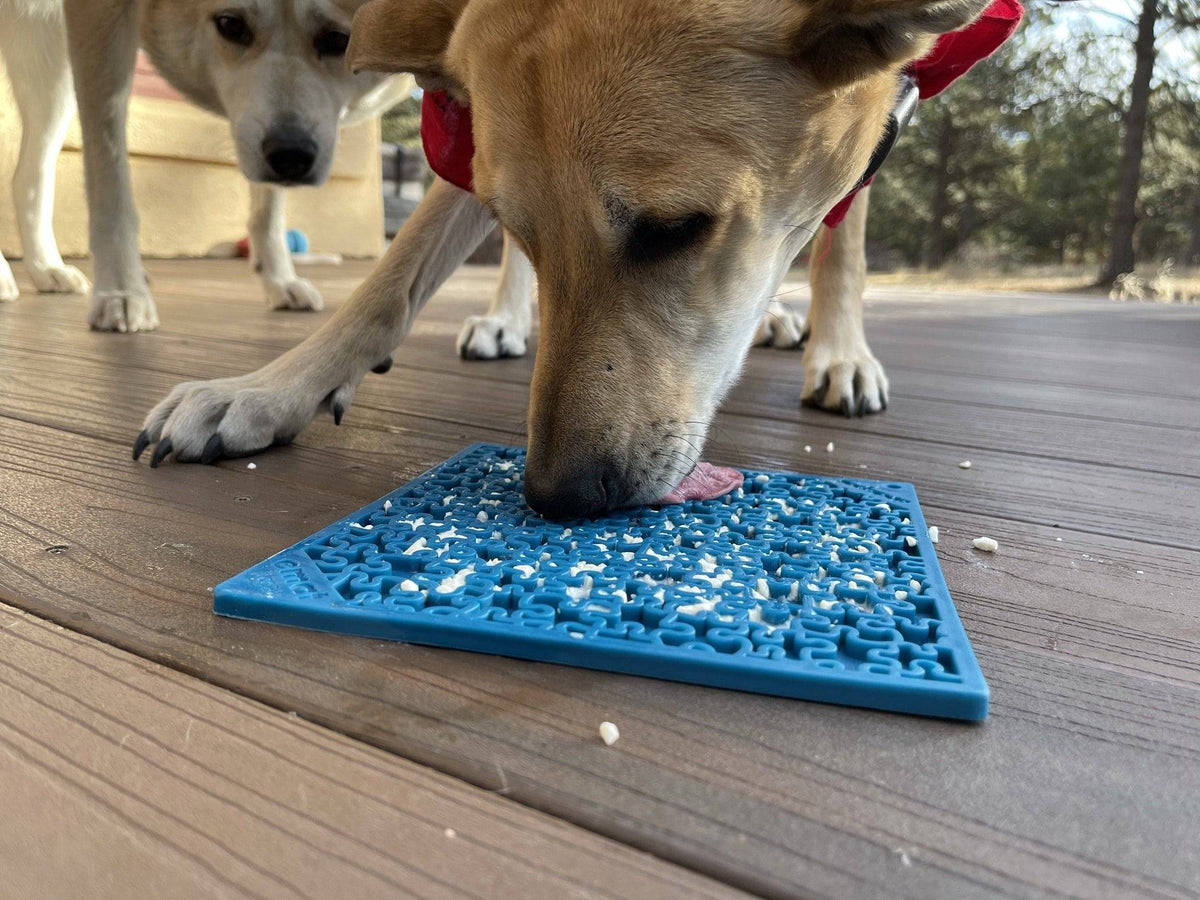 Jigsaw Puzzle eMat - Enrichment Lick Mat for Dogs and Cats | eMat Enrichment Toy for Anxiety Relief | USA Made